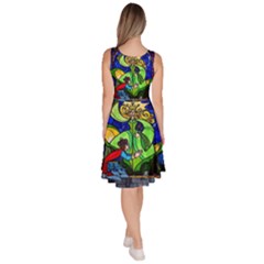 Knee Length Skater Dress With Pockets 