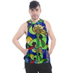 Beauty And The Beast Stained Glass Rose Men s Sleeveless Hoodie