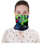 Beauty And The Beast Stained Glass Rose Face Covering Bandana (Adult)