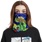 Beauty And The Beast Stained Glass Rose Face Covering Bandana (Two Sides)