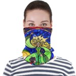 Beauty And The Beast Stained Glass Rose Face Seamless Bandana (Adult)