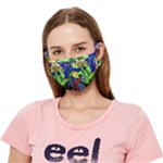 Beauty And The Beast Stained Glass Rose Crease Cloth Face Mask (Adult)