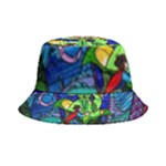 Beauty And The Beast Stained Glass Rose Inside Out Bucket Hat