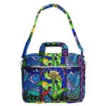 Beauty And The Beast Stained Glass Rose MacBook Pro 16  Shoulder Laptop Bag
