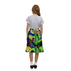 Kids  Ruffle Flared Wrap Midi Skirt 
