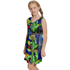 Kids  Sleeveless Tiered Mini Dress 