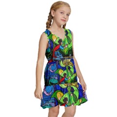 Kids  Sleeveless Tiered Mini Dress 