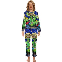 Womens  Long Sleeve Lightweight Pajamas Set 