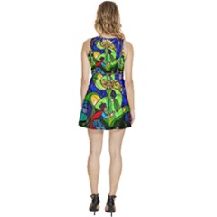 Sleeveless High Waist Mini Dress 