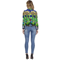 Women s Long Sleeve Revers Collar Cropped Jacket 