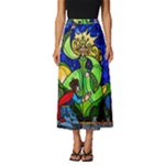 Beauty And The Beast Stained Glass Rose Classic Midi Chiffon Skirt