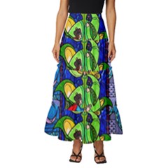 Tiered Ruffle Maxi Skirt 