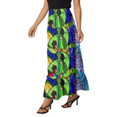 Tiered Ruffle Maxi Skirt 