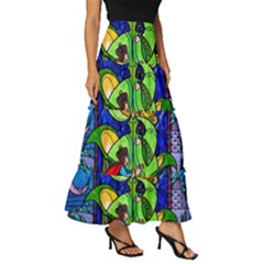 Tiered Ruffle Maxi Skirt 