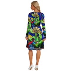 Long Sleeve Dress With Pocket 