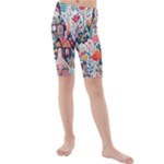 Cottagecore Kids  Mid Length Swim Shorts