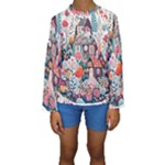Cottagecore Kids  Long Sleeve Swimwear