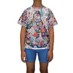 Cottagecore Kids  Short Sleeve Swimwear
