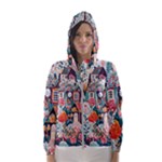 Cottagecore Women s Hooded Windbreaker