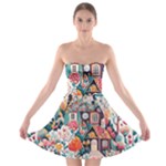Cottagecore Strapless Bra Top Dress