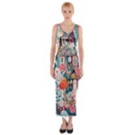 Cottagecore Fitted Maxi Dress