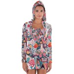 Cottagecore Long Sleeve Hooded T-shirt