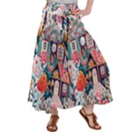 Cottagecore Women s Satin Palazzo Pants