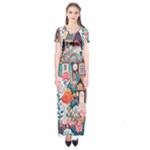Cottagecore Short Sleeve Maxi Dress