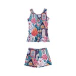 Cottagecore Kids  Boyleg Swimsuit