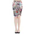 Cottagecore Midi Wrap Pencil Skirt