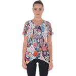 Cottagecore Cut Out Side Drop T-Shirt