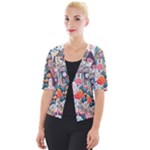 Cottagecore Cropped Button Cardigan