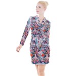Cottagecore Button Long Sleeve Dress