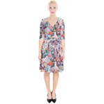 Cottagecore Wrap Up Cocktail Dress