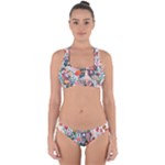 Cottagecore Cross Back Hipster Bikini Set