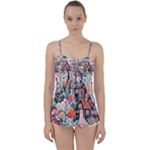 Cottagecore Babydoll Tankini Top