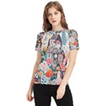 Cottagecore Women s Short Sleeve Rash Guard