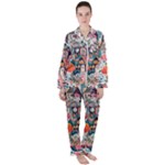 Cottagecore Women s Long Sleeve Satin Pajamas Set	