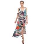 Cottagecore Maxi Chiffon Cover Up Dress