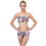 Cottagecore Layered Top Bikini Set