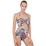 Cottagecore Scallop Top Cut Out Swimsuit