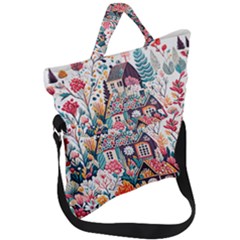 Fold Over Handle Tote Bag 