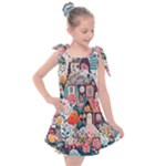 Cottagecore Kids  Tie Up Tunic Dress