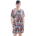Cottagecore Men s Mesh T-Shirt and Shorts Set