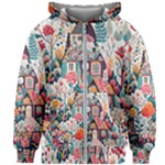 Cottagecore Kids  Zipper Hoodie Without Drawstring