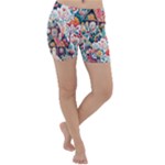 Cottagecore Lightweight Velour Yoga Shorts