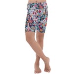Cottagecore Kids  Lightweight Velour Cropped Yoga Leggings