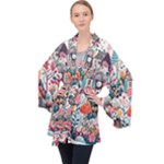 Cottagecore Long Sleeve Velvet Kimono 
