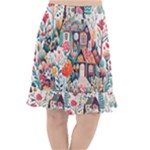 Cottagecore Fishtail Chiffon Skirt