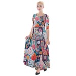 Cottagecore Half Sleeves Maxi Dress